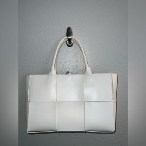 Leather Woven Tote